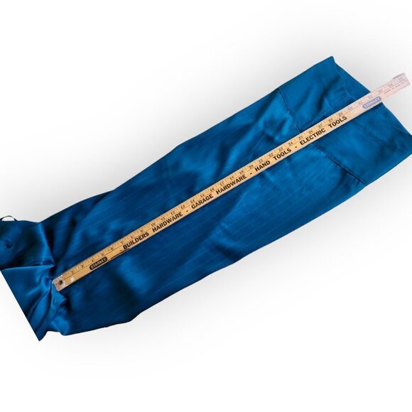 Electric Blue **Silky Pants** Anthropologie **Size 0** Y2K **Viscose** - Picture 10 of 11